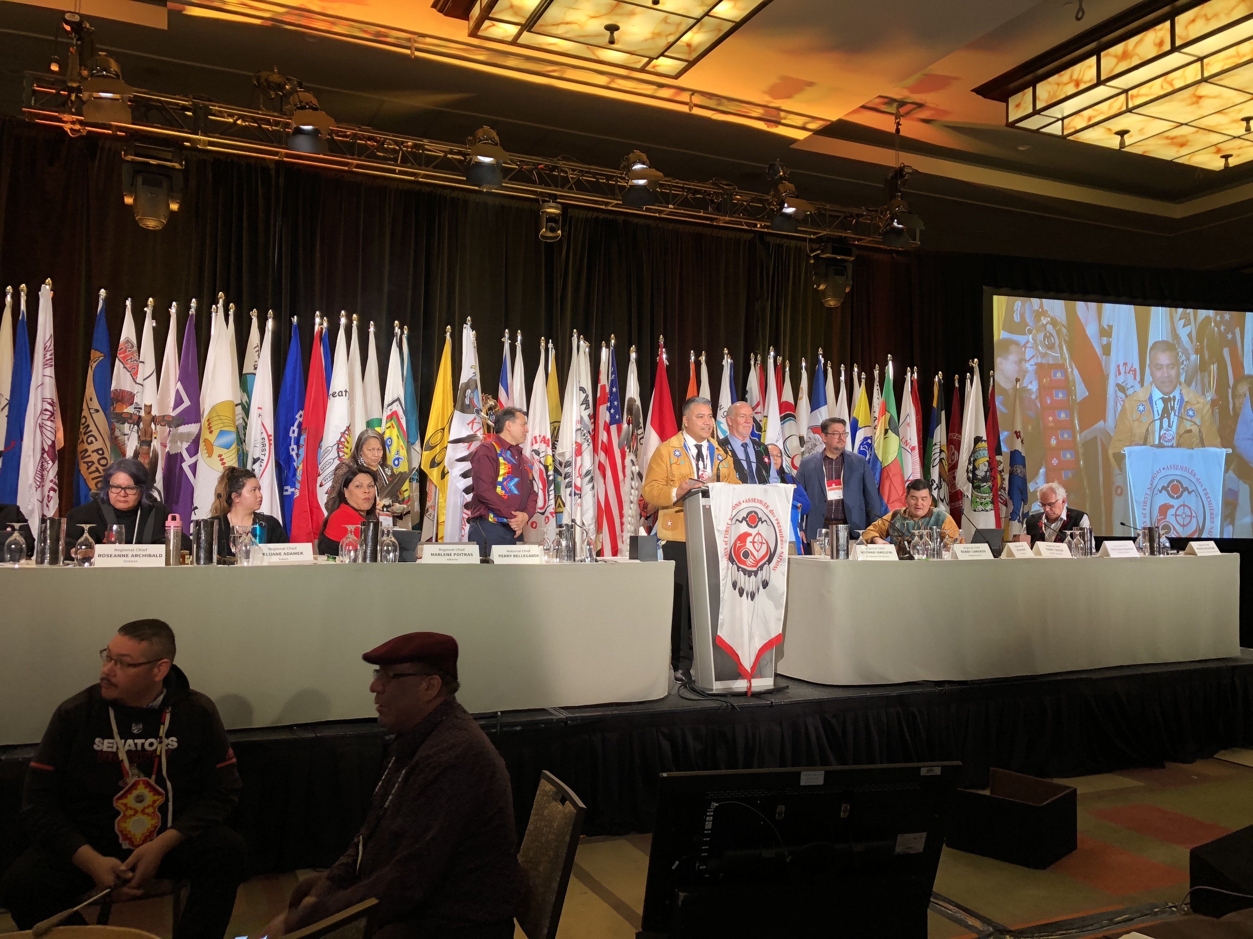 Regional Chief Terry Teegee speaking at AFN SCA