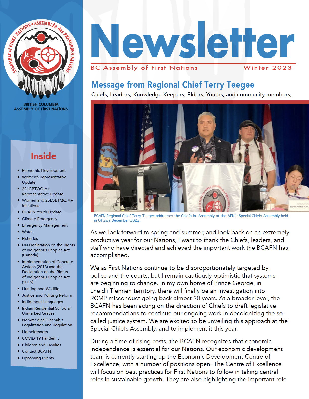 BCAFN Newsletter Winter 2023