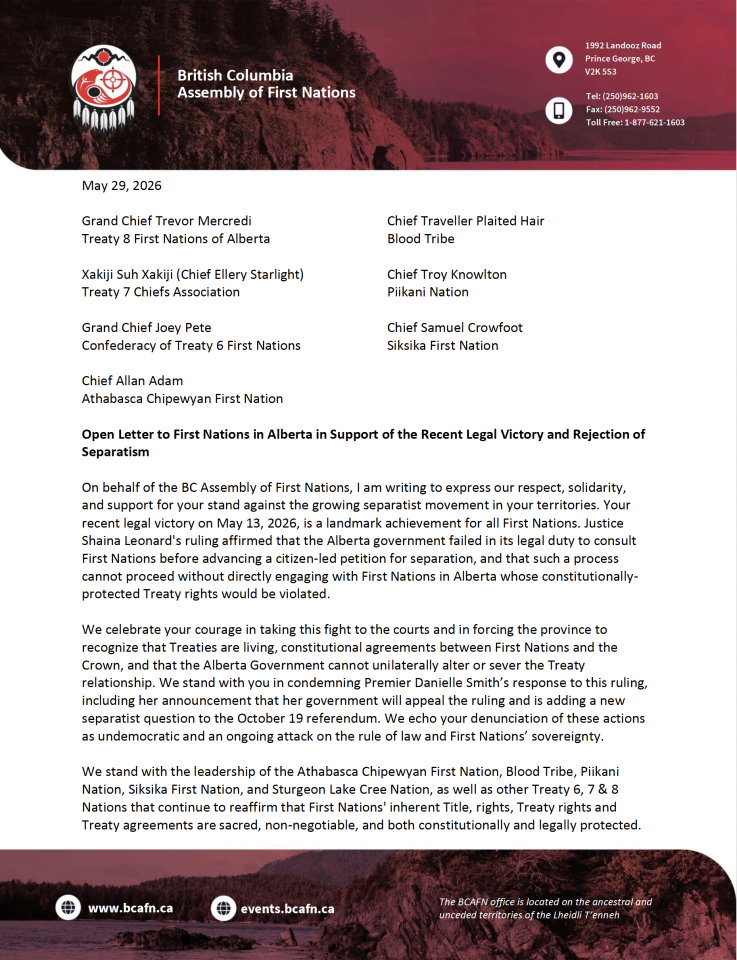 2026.05.29 BCAFN Open Letter Alberta FN